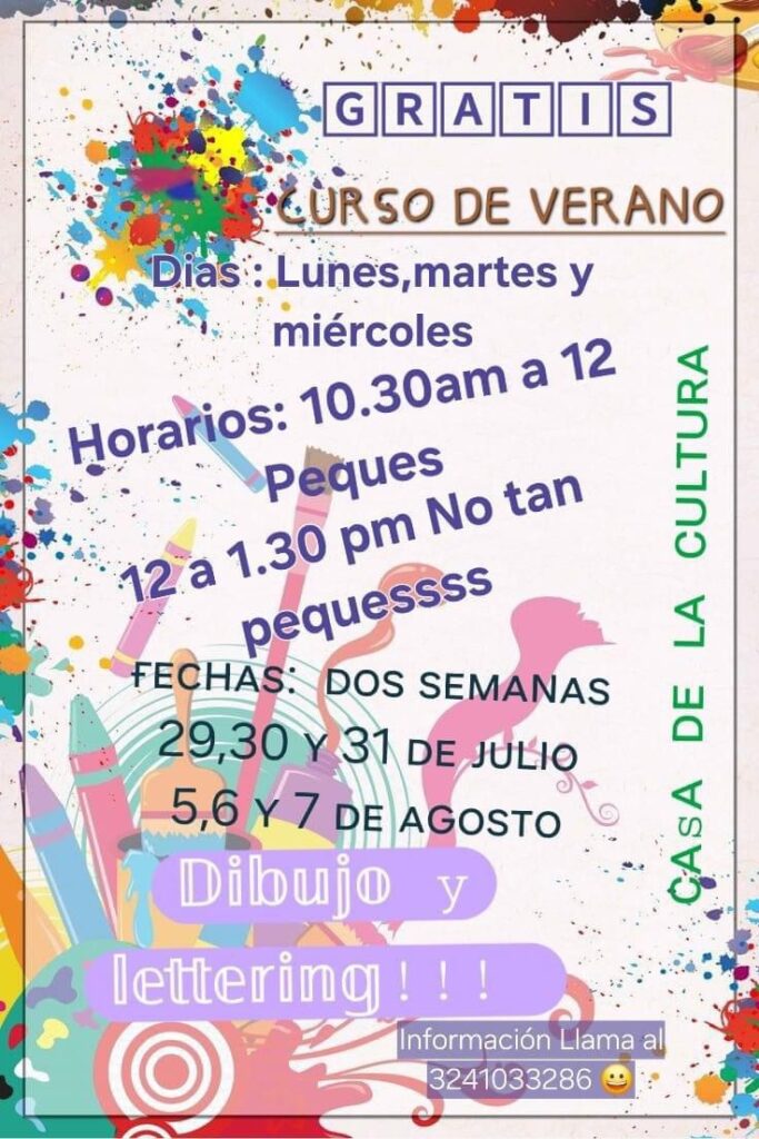 Cursos de verano en Ixtlán del Río, Nayarit.